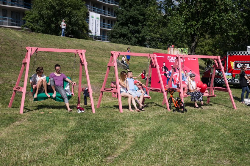 Plaża nad Wisłą w Krakowie 