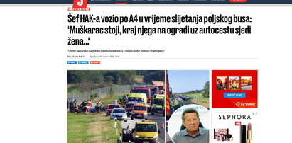 Minuty po wypadku minął wrak polskiego autokaru. Chorwat opowiada, co zobaczył