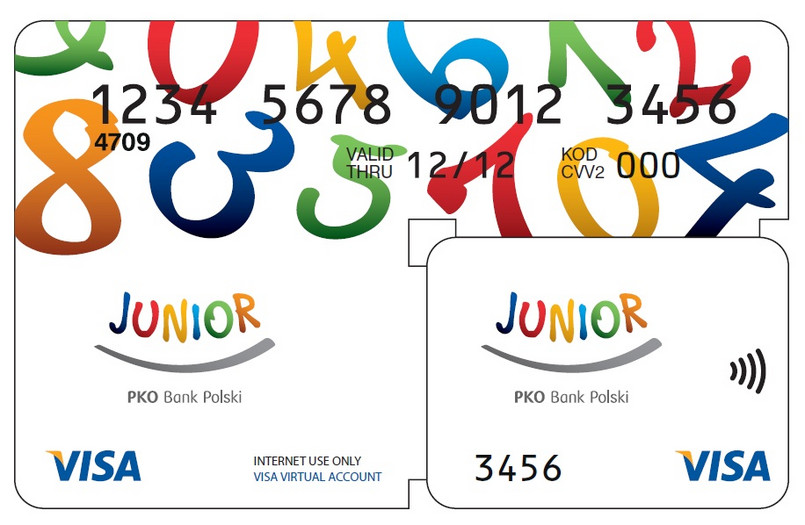 PKO Junior naklejka zblizeniowa Visa
