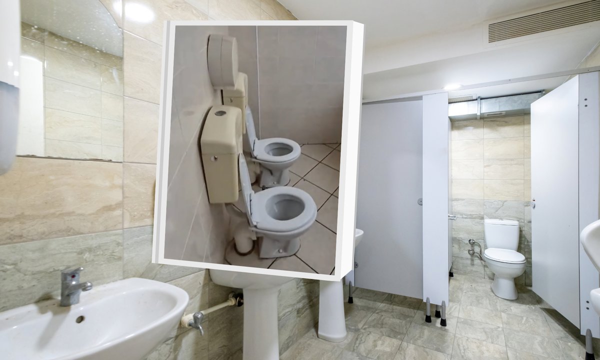 Wszedł do toalety w przychodni i go zamurowało. "Można siedzieć i trzymać się za rączki"