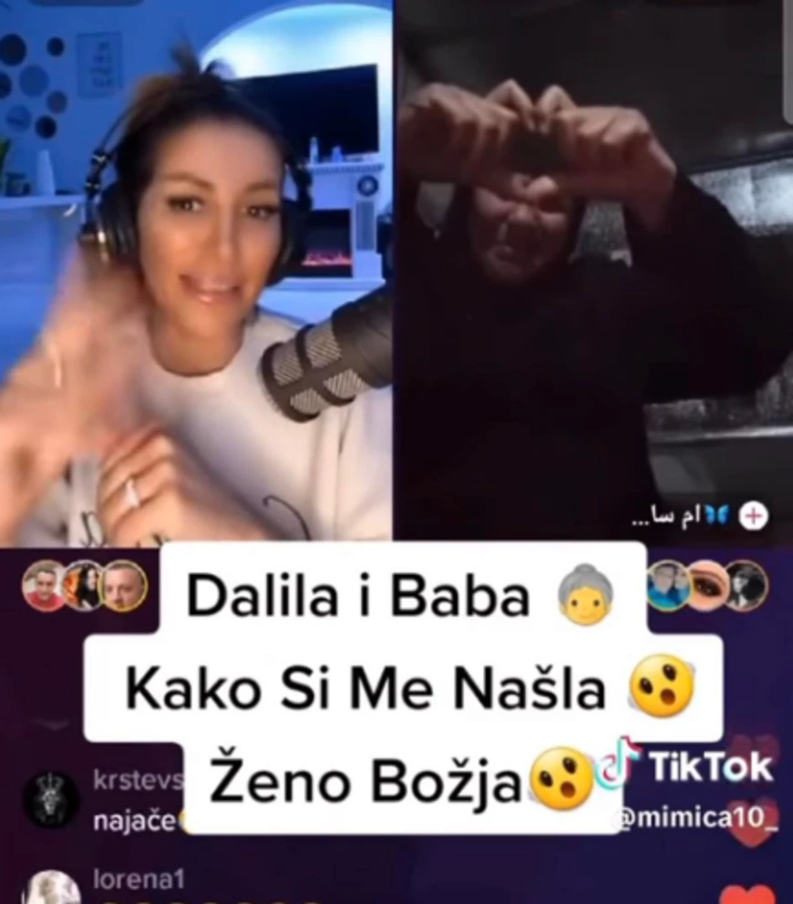 Dalila Dragojević i baba na tiktoku