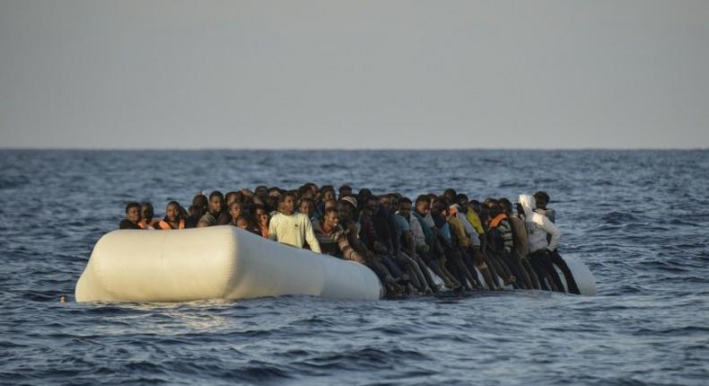 Italy registered nearly 50,000 migrant arrivals by sea by mid-April, 97 percent of them from Libya, according to Rome.