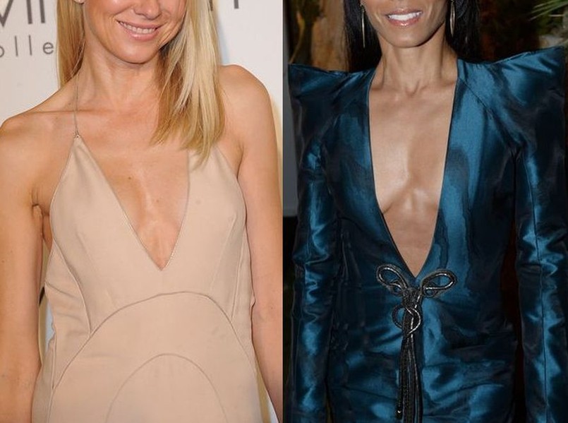 Niektóre gwiazdy źle dobierają dekolty. Na przykład Jada Pinkett Smith i Naomi Watts na festiwalu w Cannes