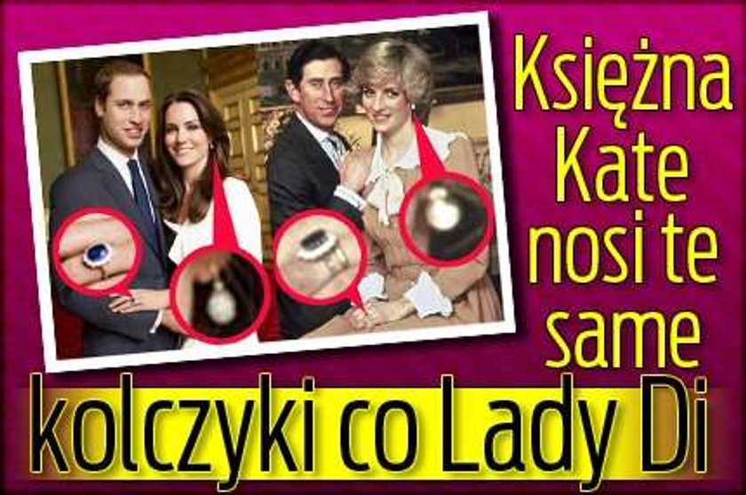 Księżna Kate nosi te same kolczyki co Lady Di