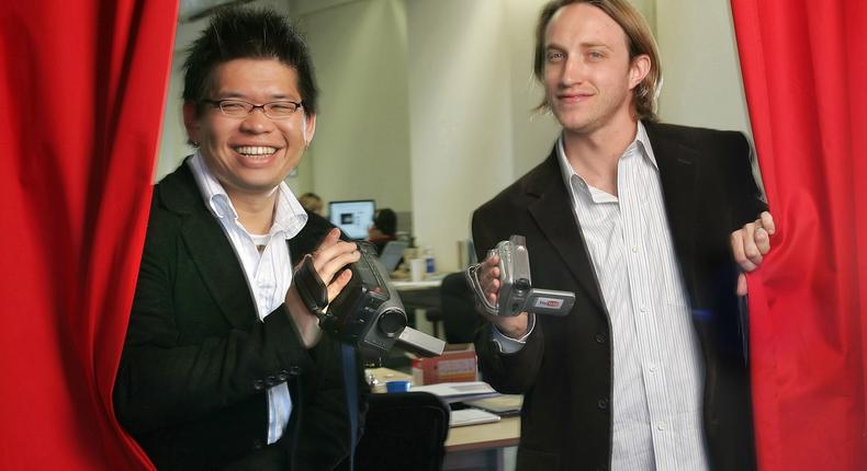 YouTube cofounders Steve Chen and Chad Hurley