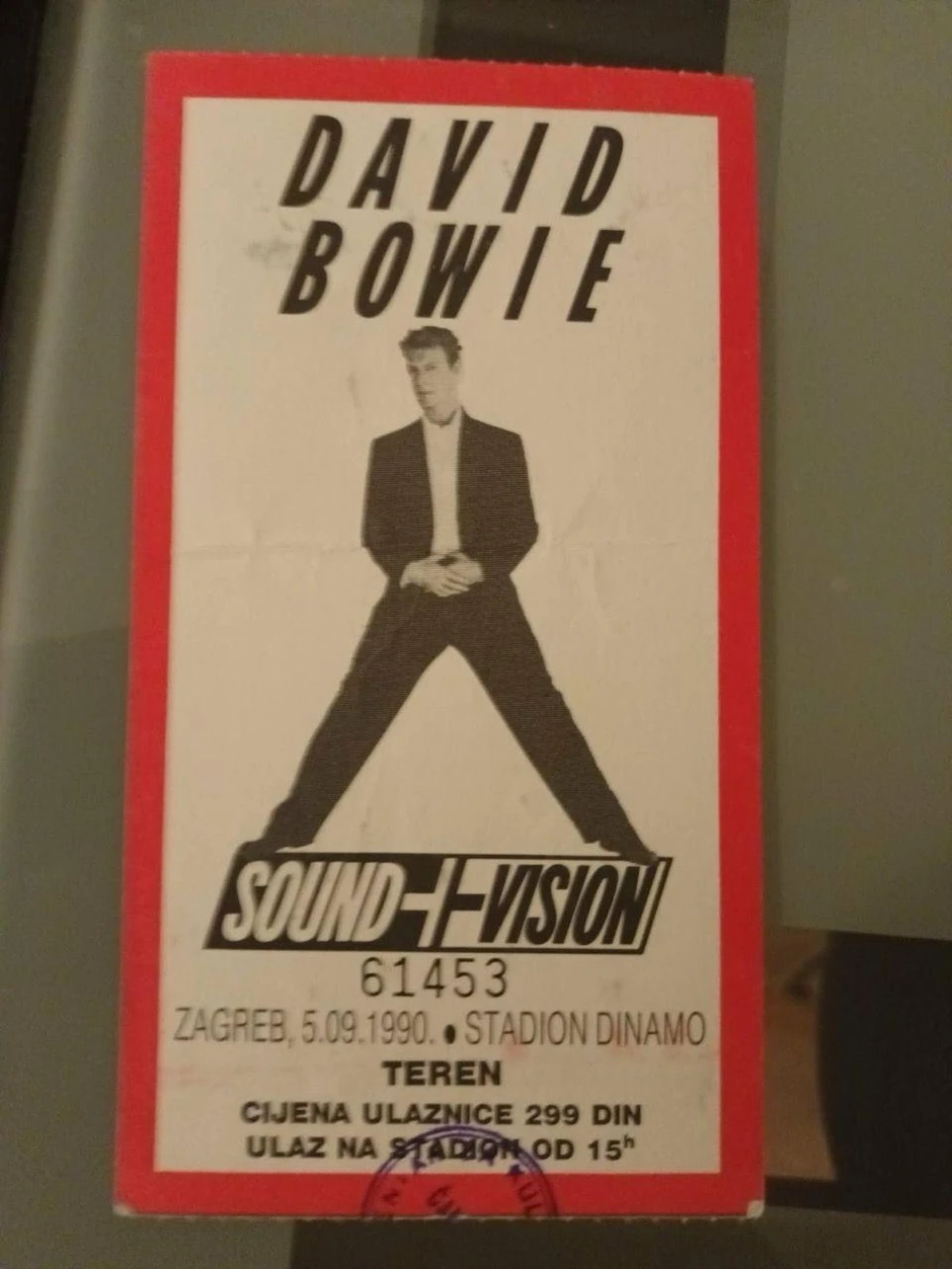 Koncert Dejvida Bouvija u Zagrebu 1990. godine gledalo je oko 50.000 ljudi | Foto: Daniel Ružić/Privatna arhiva