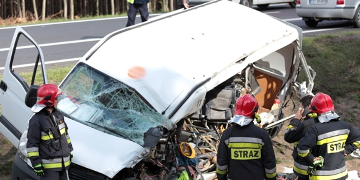 Wypadek pod Zieloną Górą