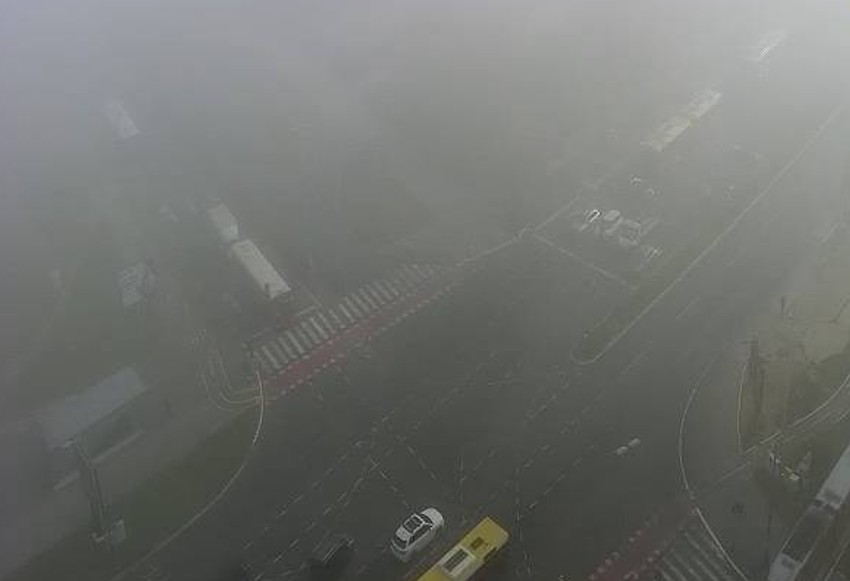 Magla u Bulevaru Mihajla Pupin 