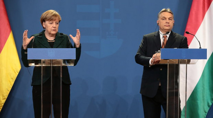 Angela Merkel és Orbán Viktor /Fotó: Isza Ferenc