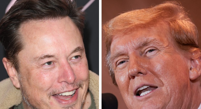 Elon Musk; Donald TrumpGetty Images