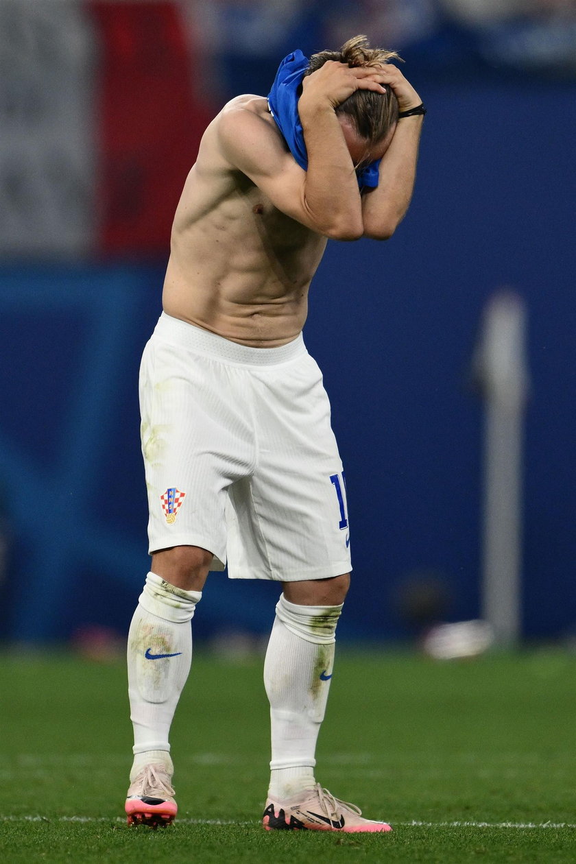 Luka Modrić był załamany po meczu z Włochami.