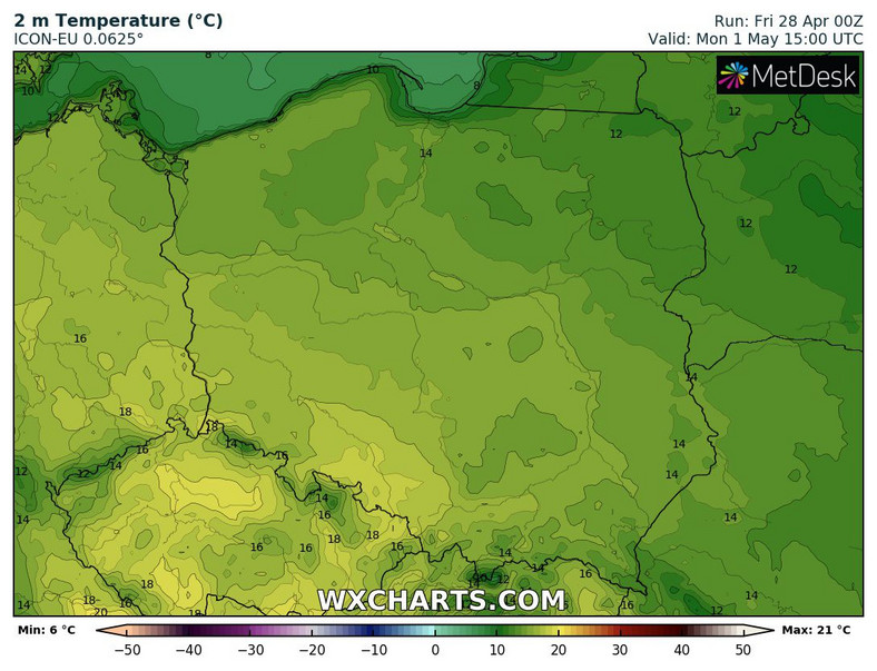 Niebawem zrobi się też cieplej, choć noce pozostaną chłodne.