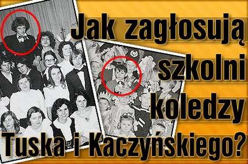 Jak zagłosują szkolni koledzy Tuska i Kaczyńskiego?