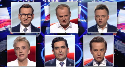 Debata wyborcza w TVP. Potężne starcie na ostatniej prostej kampanii. "Co mu nalano do szklanki?!" [Relacja na żywo]