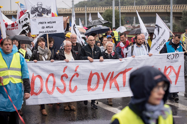 Przewodniczący Komitetu Obrony Demokracji Radomir Szumełda, PAP/Roman Jocher