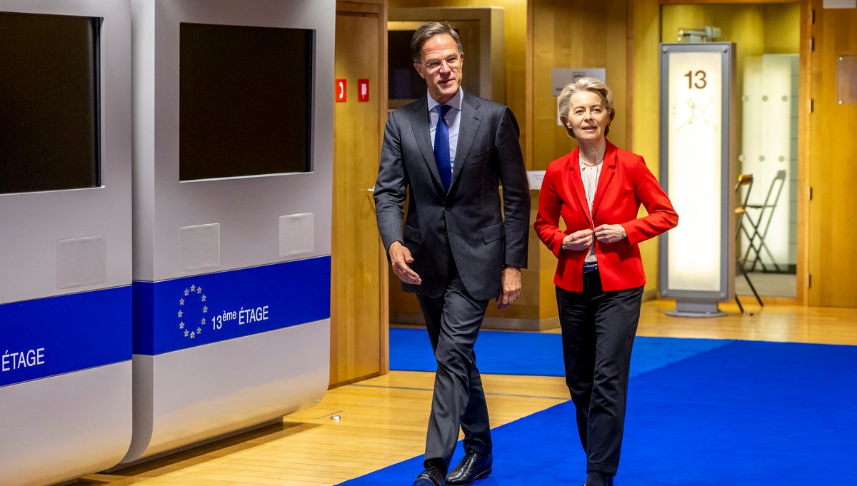 Mark Rutte i Ursula von der Leyen