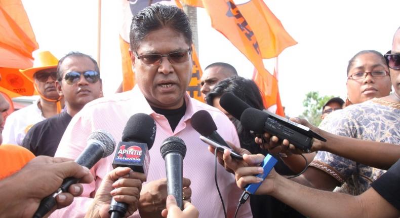 Chan Santokhi, the main oppostion candidate vying for the presidency in Suriname, has predicted victory
