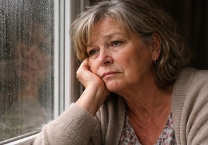 Tužna žena - ilustracija