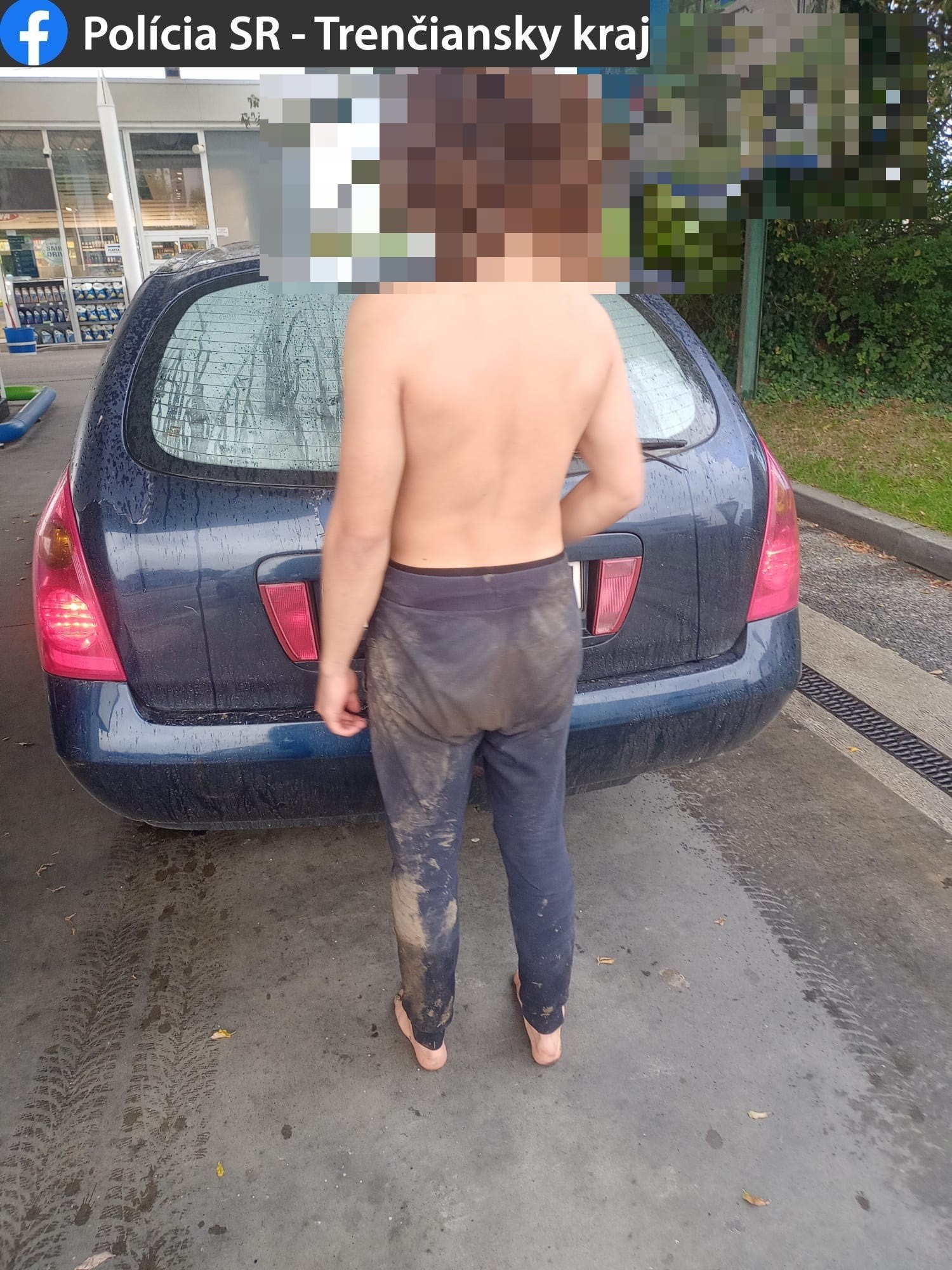 Polícia si všimla zdrogovaného muža.