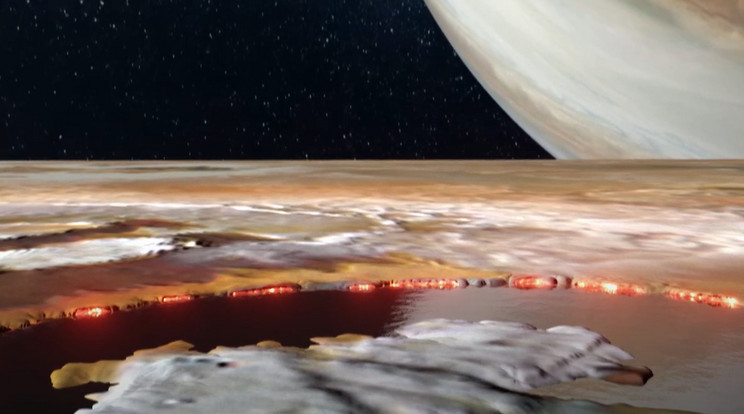200 km-es lávatavat szúrt ki a NASA a Jupiter egyik holdján / Fotó: YouTube