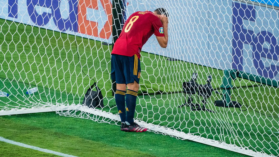 Koke w meczu ze Szwecją na Estadio De La Cartuja