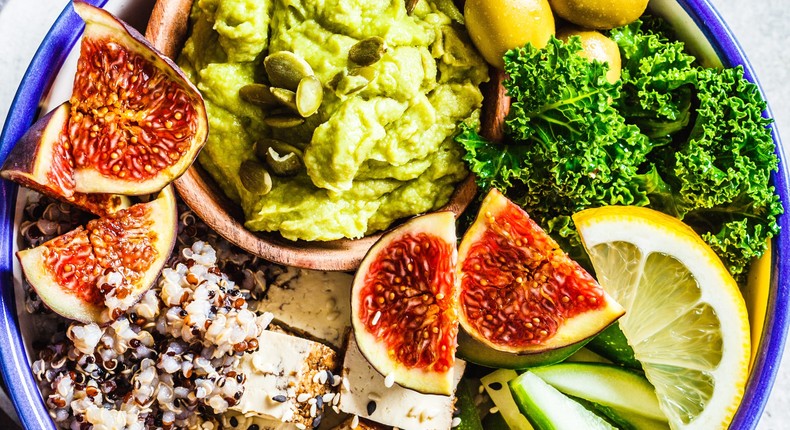 Figs, kale, tofu, and certain seeds contain calcium.vaaseenaa/Getty Images