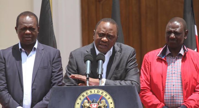 President Uhuru Kenyatta, DP William Ruto & Rapahel Tuju