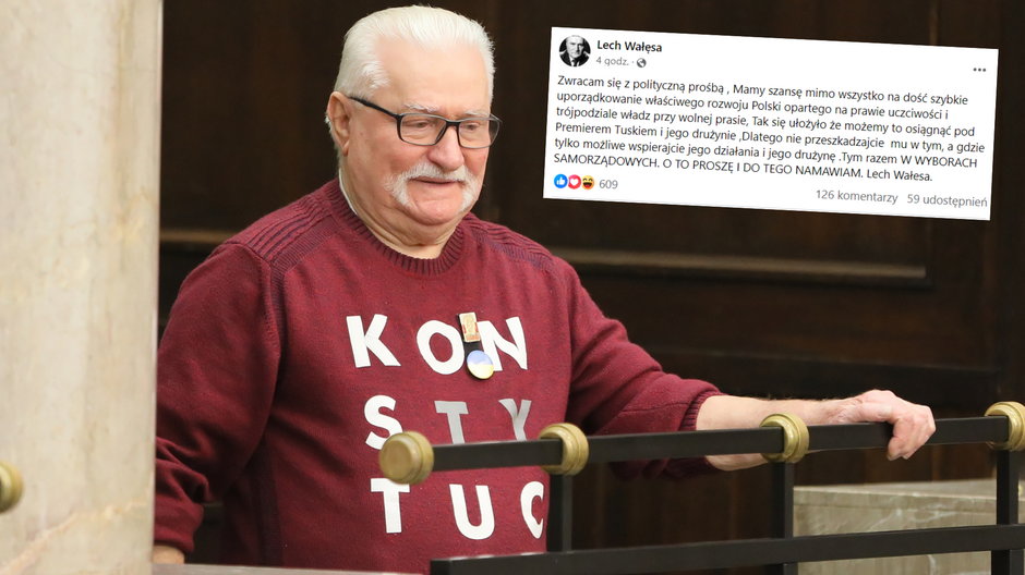 Lech Wałęsa apeluje przed wyborami samorządowymi (fot. screen: Facebook/lechwalesa)