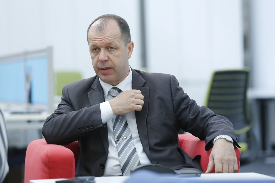 Dejan Aksentijević u redakciji "Blica"