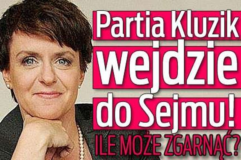 Partia Kluzik wejdzie do Sejmu! Ile może zgarnąć?