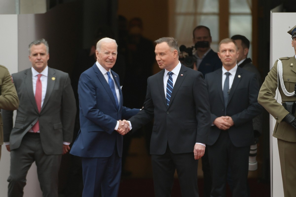 Joe Biden i Andrzej Duda