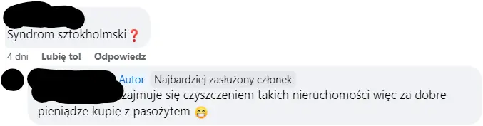 Fliper szuka mieszkania &quot;z pasożytem&quot;.