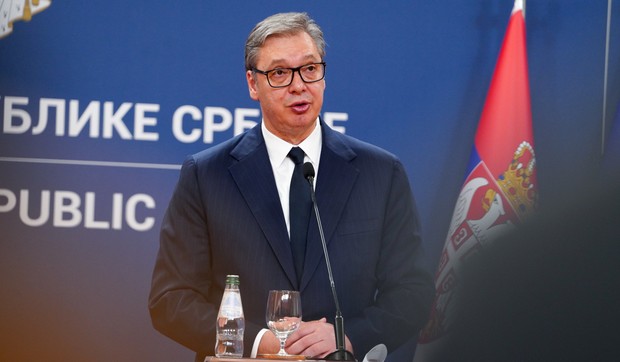 Predsednik Srbije Aleksandar Vučić sa predsednikom Evropskog saveta Antonijom Koštom