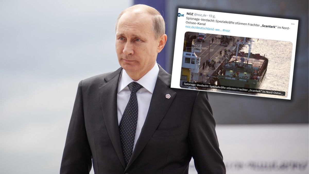 Niemcy weszli na statek z rosyjską załogą. Podejrzewają, iż to szpiegowska baza dronów