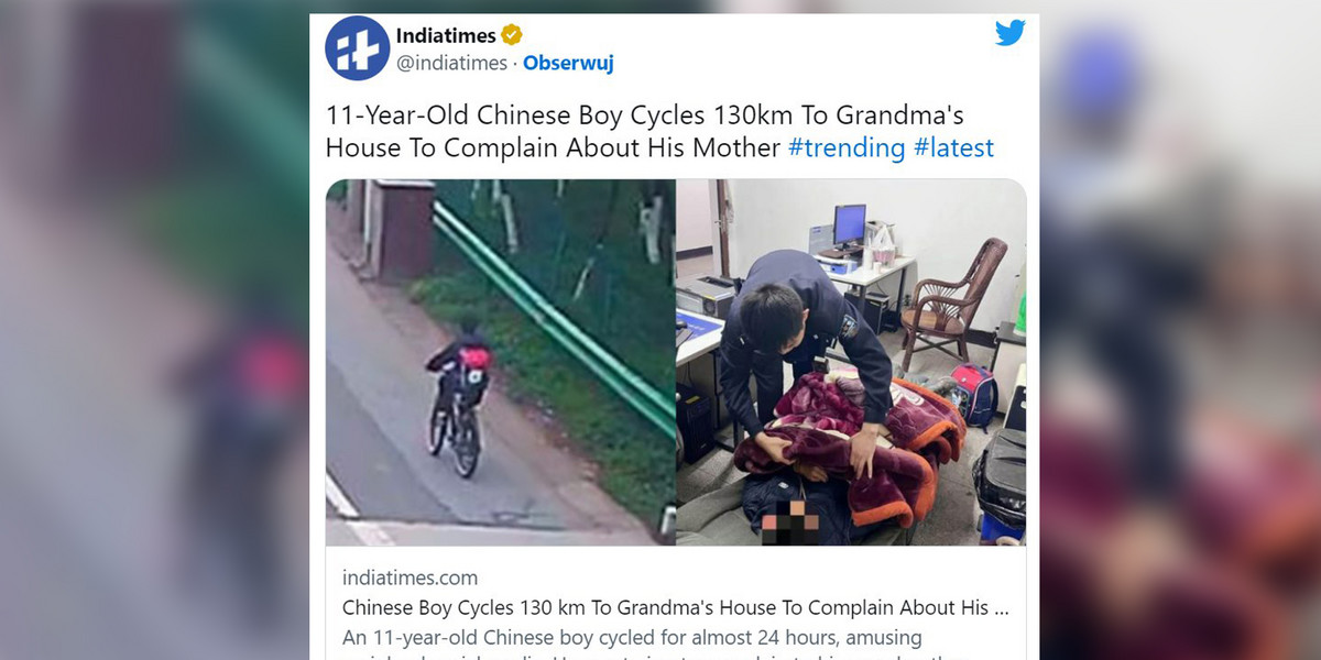 Wyjątkowa historia 11-latka z Chin. 