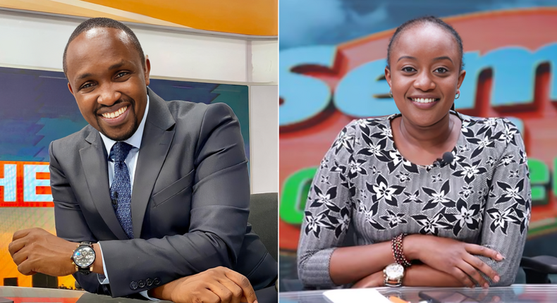 Citizen TV reporters Hassan Mugambi and Chemutai Goin