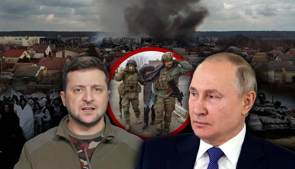 Volodimir Zelenski i Vladimir Putin