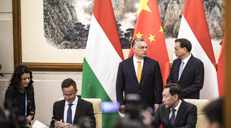 Orbán Viktor és Li Ko-csiang kínai miniszterelnök tárgyalása Pekingben / Fotó: MTI Szecsődi Balázs