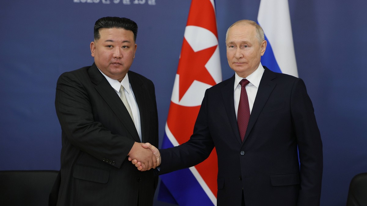 Kim Dzong Un i Władimir Putin