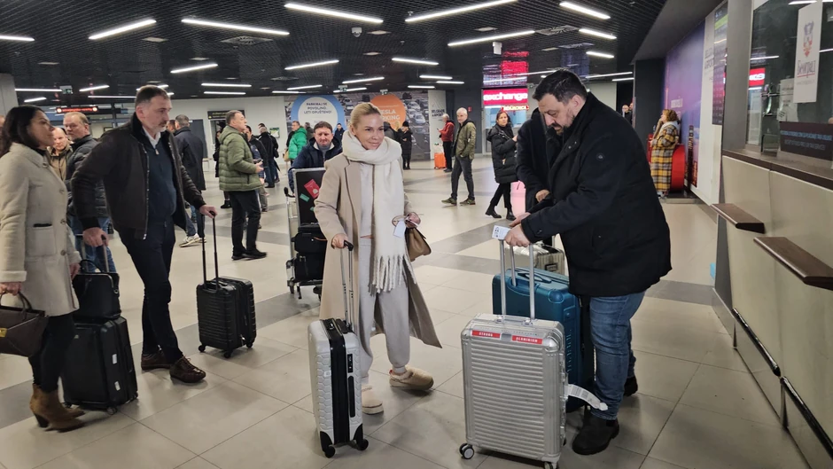 Nataša Bekvalac na aerodromu