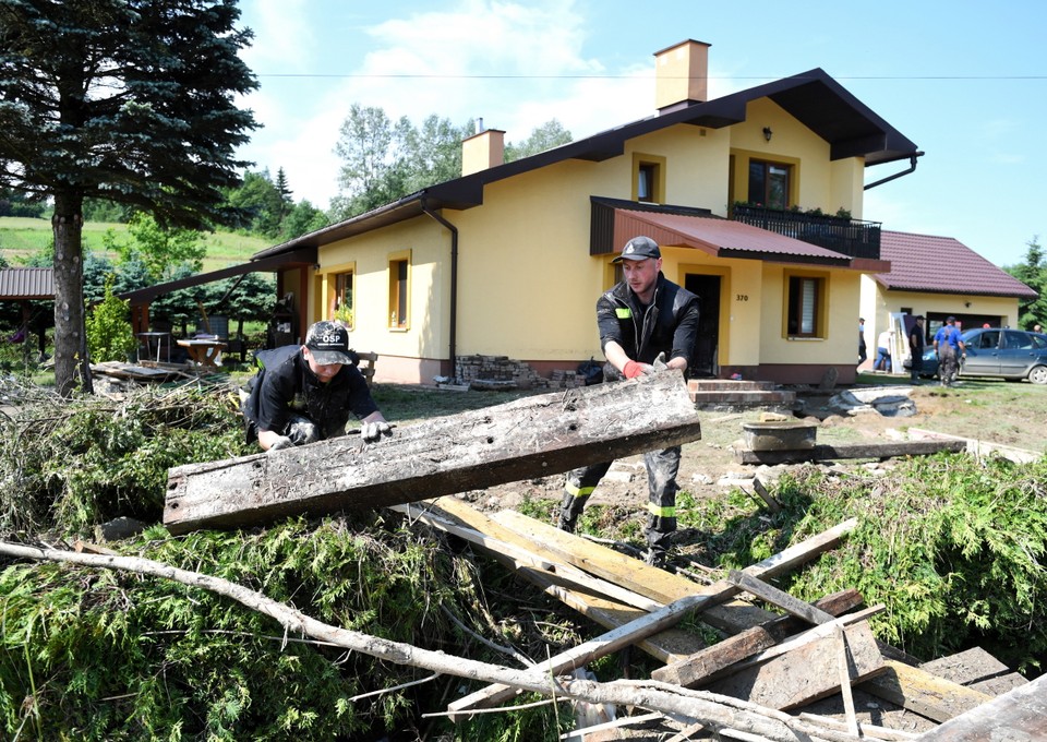 Podtopienia na Podkarpaciu. Hadle Szklarskie