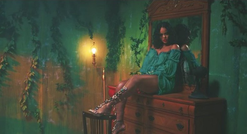 Rihanna previewed her Manolo Blahnik collection in 'Wild Thoughts' video