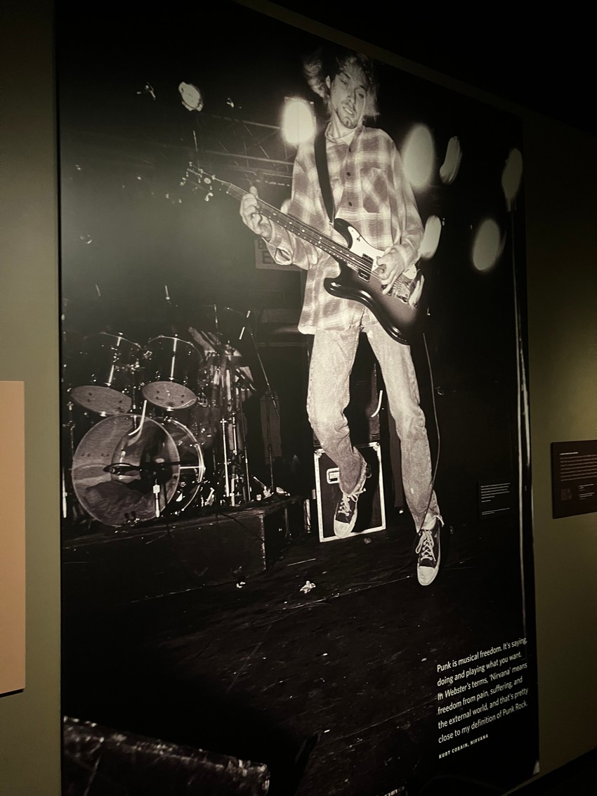 Plakat frontmena Nirvane u Muzeju pop kulture