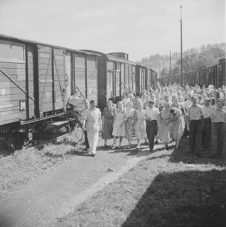 Wczasy wagonowe w Zakopanem - lata 50.