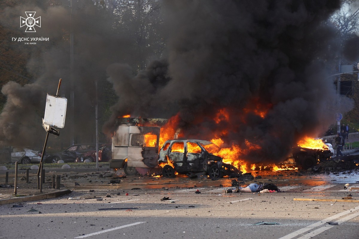 Atak na Kijów, 10 października 2022