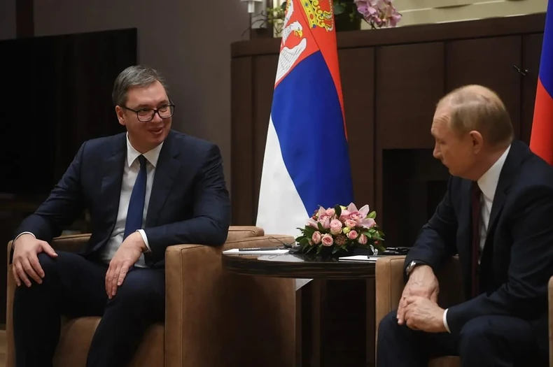 Aleksandar Vučić i Vladimir Putin 