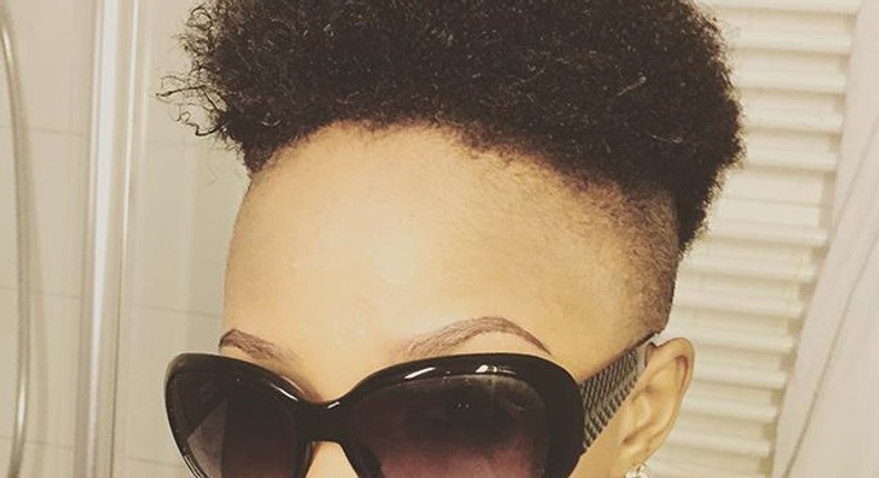 Controversial singer, Maheeda, shows of bold new Mo'hawk