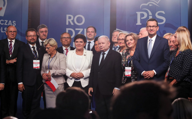 Beata Szydło, Mateusz Morawiecki, Jarosław Kaczyński