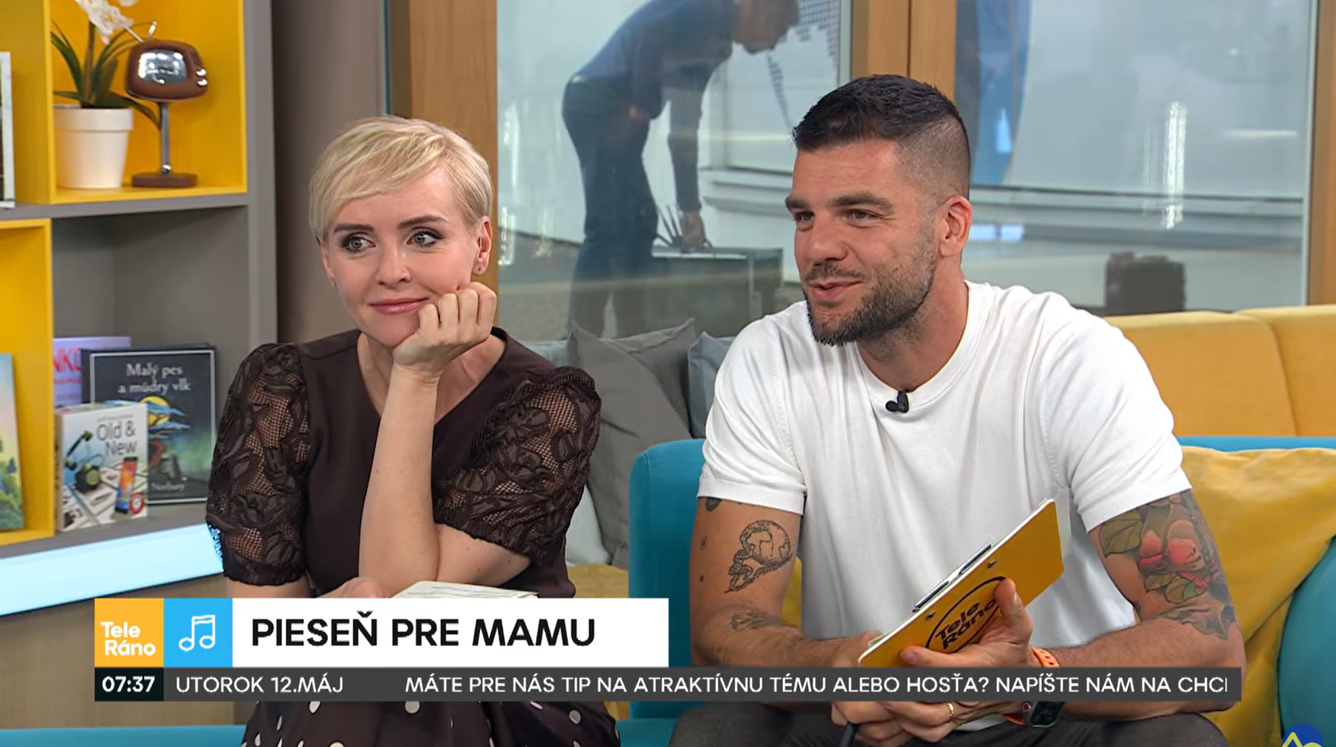 Kvetka Horváthová a Tomáš Juríček v Teleráne.