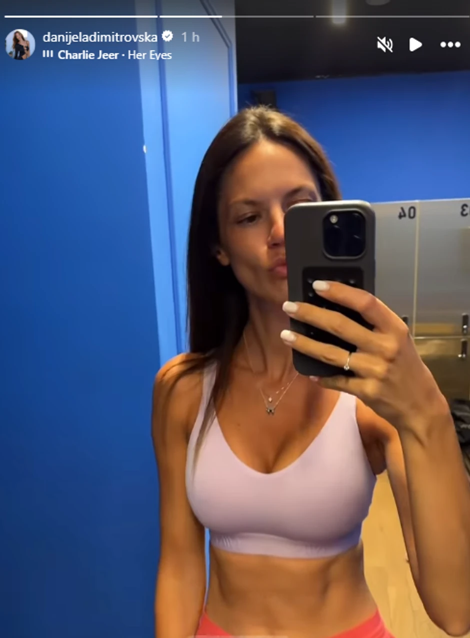 Danijela Dimitrovska u teretani